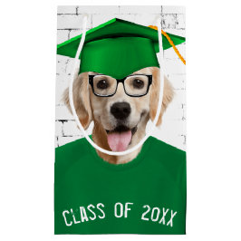 Golden Retriever Student med Grönt T-shirt