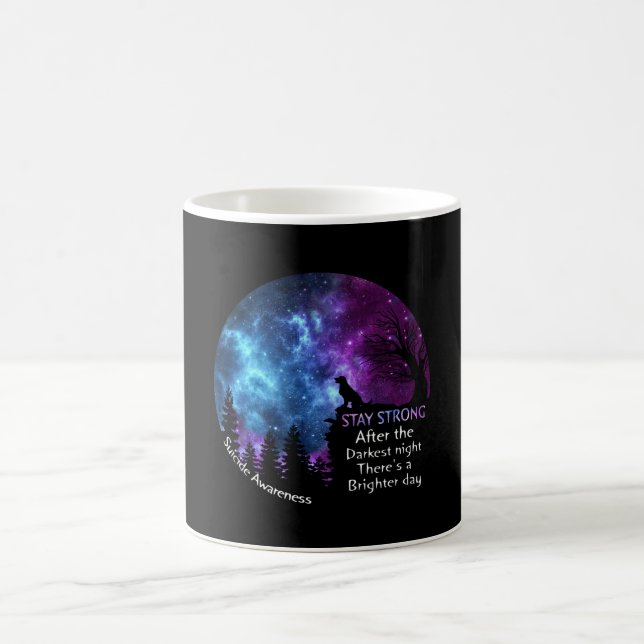 Golden Retriever Suicide Awareness Djurälskares Kaffemugg (Center)