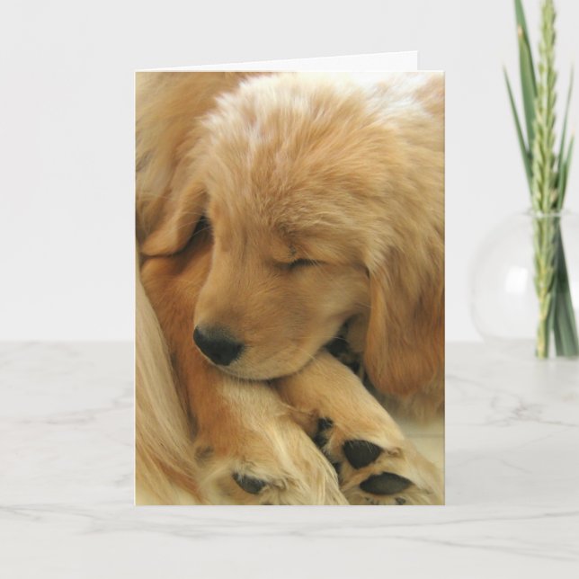 Golden Retriever Sweet Puppy Mors dag Card Kort (Framsida)