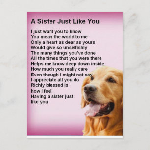 Golden Retriever - Syster Dikt Vykort