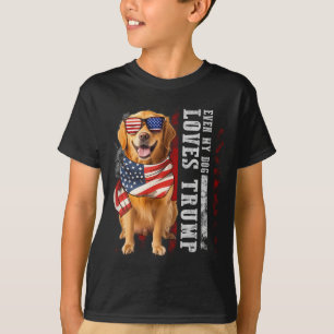 Golden Retriever t.o.m. My Kärlek Trump Funny T Shirt