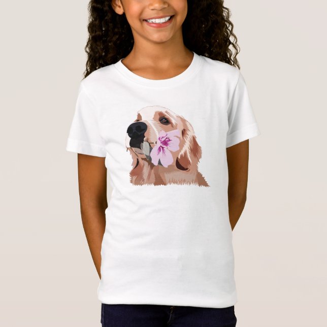 Golden Retriever T Shirt (Framsida)