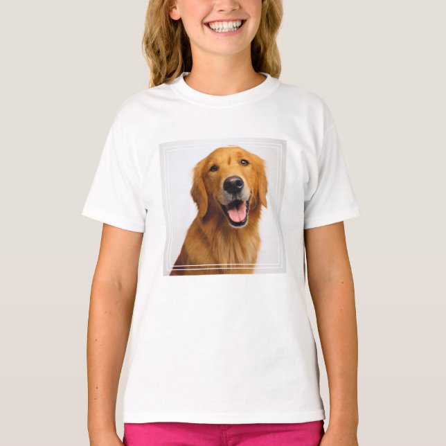 Golden Retriever T Shirt (Framsida)