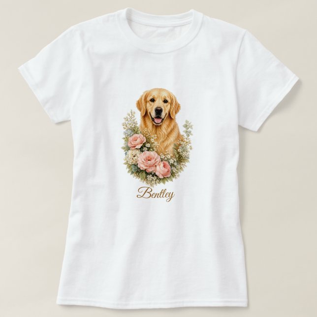 Golden Retriever T Shirt (Design framsida)