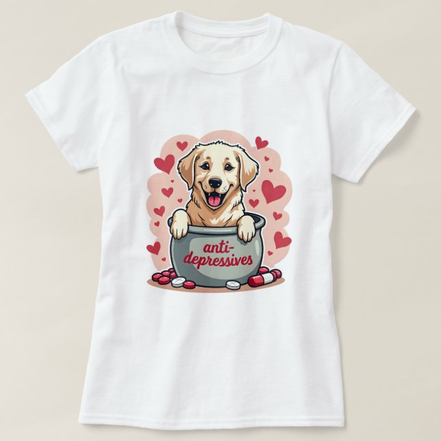 Golden Retriever T Shirt (Design framsida)