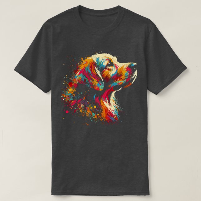 Golden Retriever T Shirt (Design framsida)