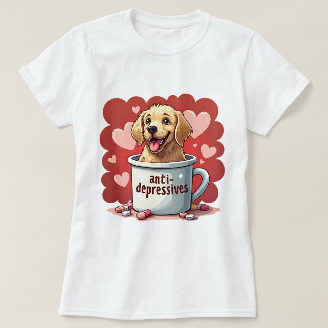 Golden Retriever T Shirt (Design framsida)