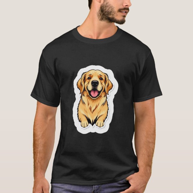 Golden Retriever T-Shirt (Framsida)