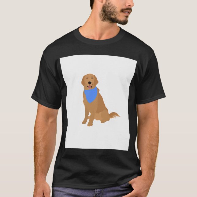 Golden Retriever T Shirt (Framsida)