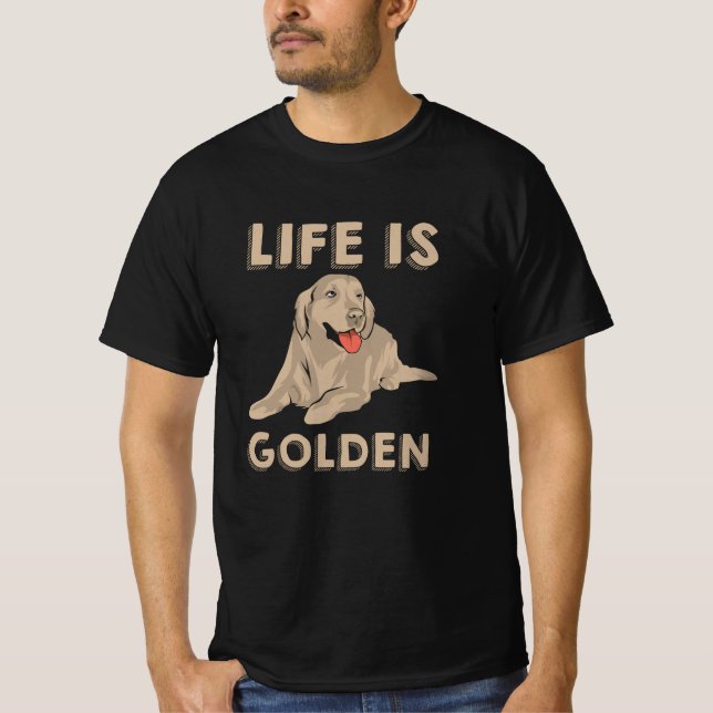 Golden Retriever T Shirt (Framsida)