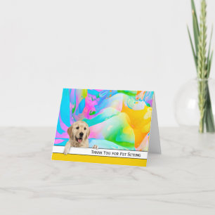 Golden Retriever Tack för Pet Sitta Kort