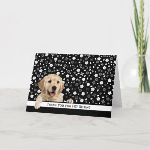 Golden Retriever Tack Pet Sitta Kort