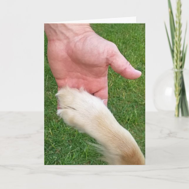 Golden Retriever Tass för Pet Loss Sympathy Kort (Framsida)
