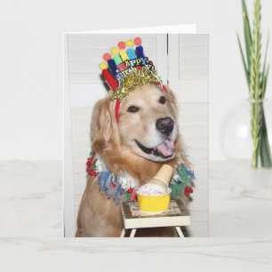 Golden Retriever Tass-some Birthday Kort