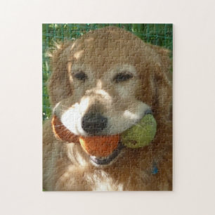 Golden Retriever & Tennisbollar Pussel