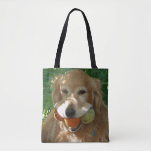 Golden Retriever & Tennisbollar Tygkasse
