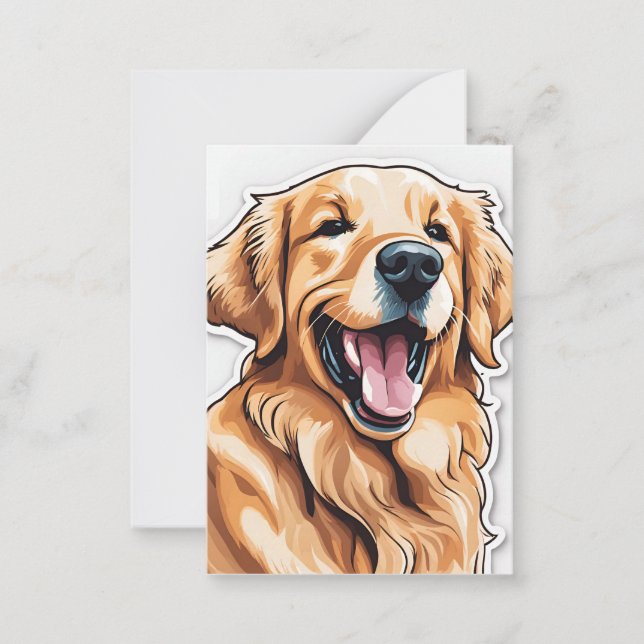 Golden Retriever | Tomt meddelande (Framsida)