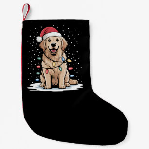 Golden Retriever Tomte Julgran Ljusstakar Jul Liten Julstrumpa