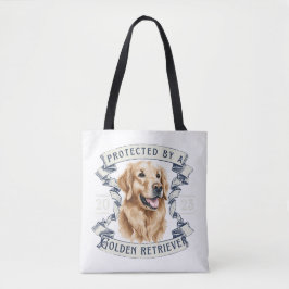 Golden Retriever Tote Bag Tygkasse