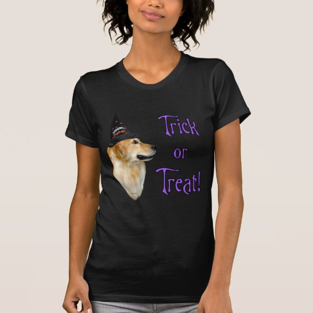 Golden Retriever Trick T Shirt (Framsida)