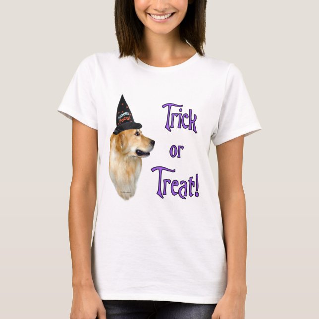 Golden Retriever Trick Tee Shirt (Framsida)