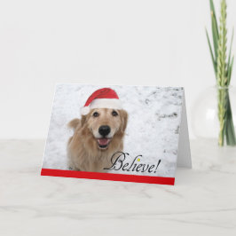 Golden Retriever Tro jul Helgkort