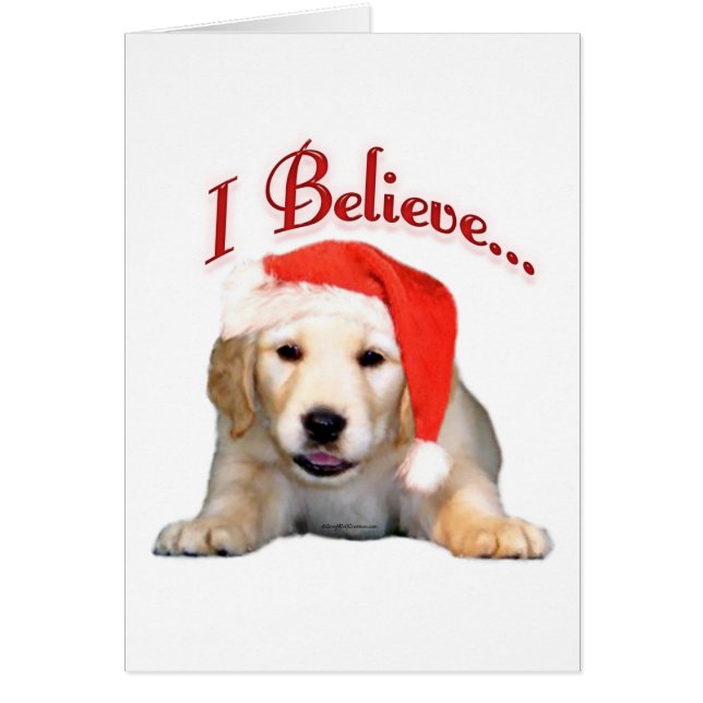 Golden Retriever, tror jag Hälsningskort (Framsidan)