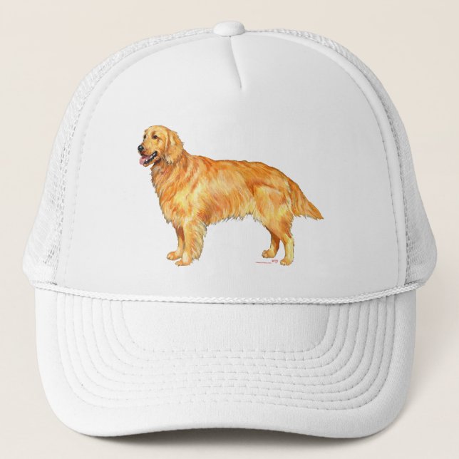 Golden Retriever Truckerkeps (Framsida)