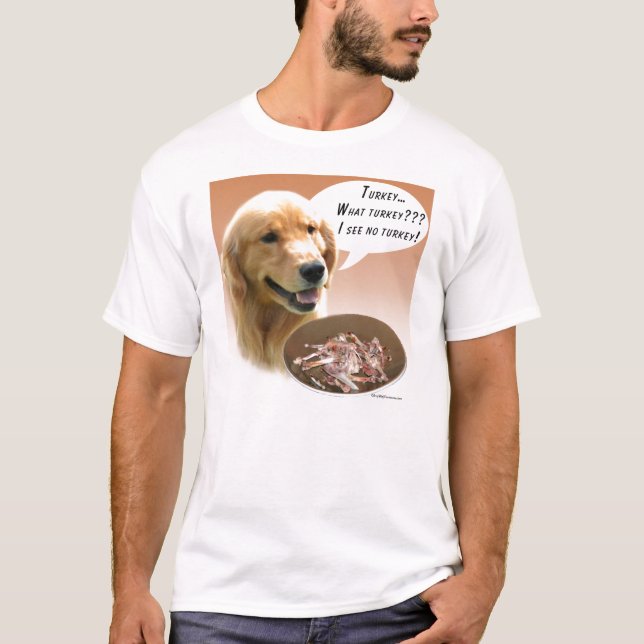 Golden Retriever Turkiet T Shirt (Framsida)
