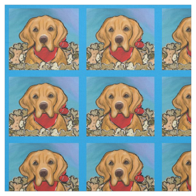 Golden Retriever Tyg (Provkarta)