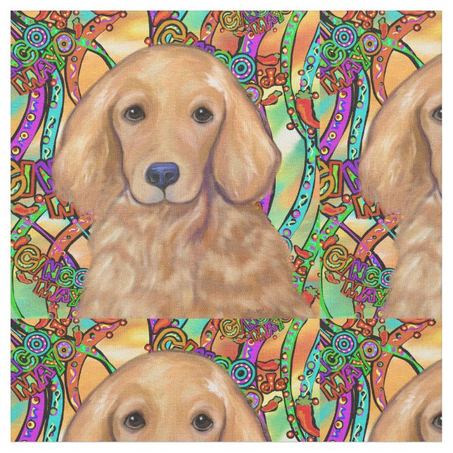 Golden Retriever Tyg (Närbild)