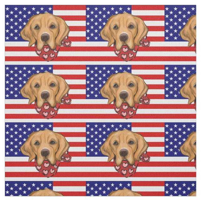 Golden Retriever Tyg (Provkarta)