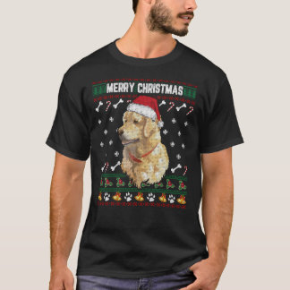 Golden Retriever Ugly Julafton Sweater God jul T Shirt