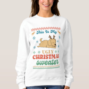 Golden Retriever Ugly Julsötare T Shirt