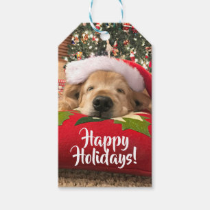 Golden Retriever under Träd eget namn Presentetikett