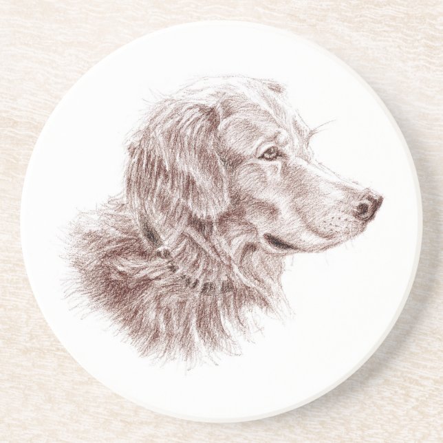 Golden Retriever Underlägg (Framsidan)
