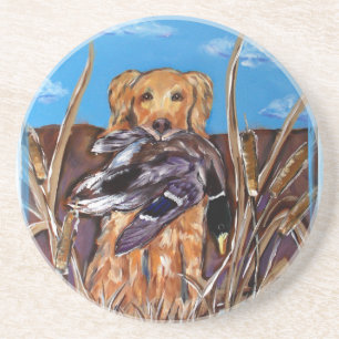 GOLDEN RETRIEVER UNDERLÄGG SANDSTEN