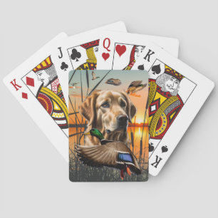 Golden Retriever, uppspelningskort, Mallard Casinokort