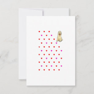 Golden Retriever Valentines day Gift OSA Kort