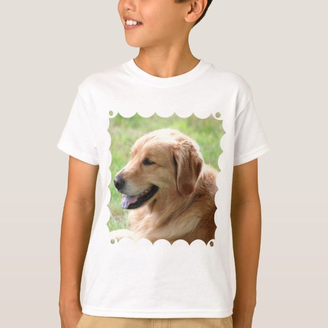 Golden Retriever Valp Barn T-Shirt (Framsida)