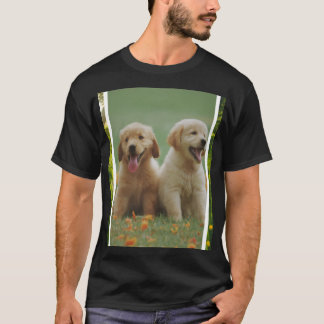 Golden Retriever Valp Hund Foto Unisex T-Shirt |