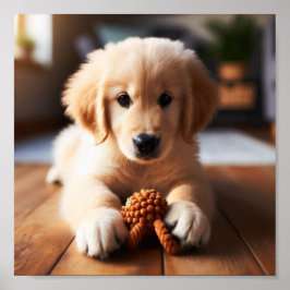 Golden Retriever-valp Poster