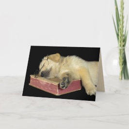 Golden Retriever-valpen saknar dig Kort
