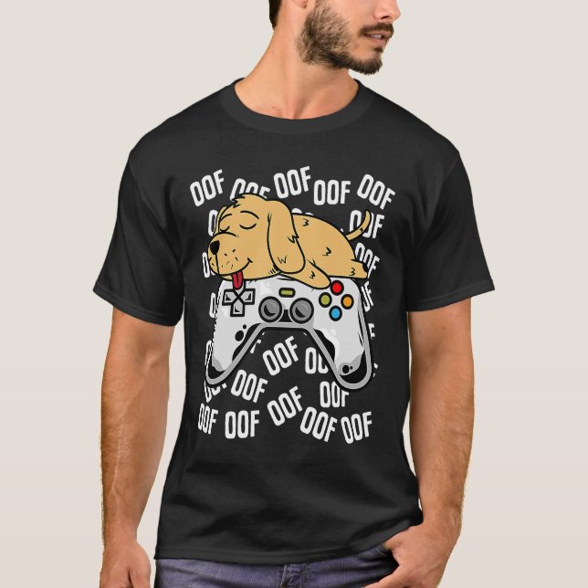 Golden Retriever Video Game Noob från Kids Boys Gi T Shirt (Framsida)