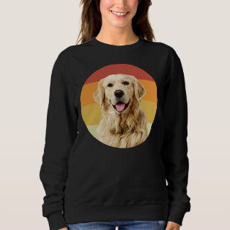 Golden Retriever Vintage Retro Ansikte Hund T Shirt