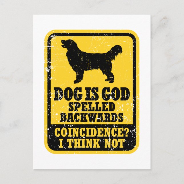 Golden Retriever Vykort (Framsida)