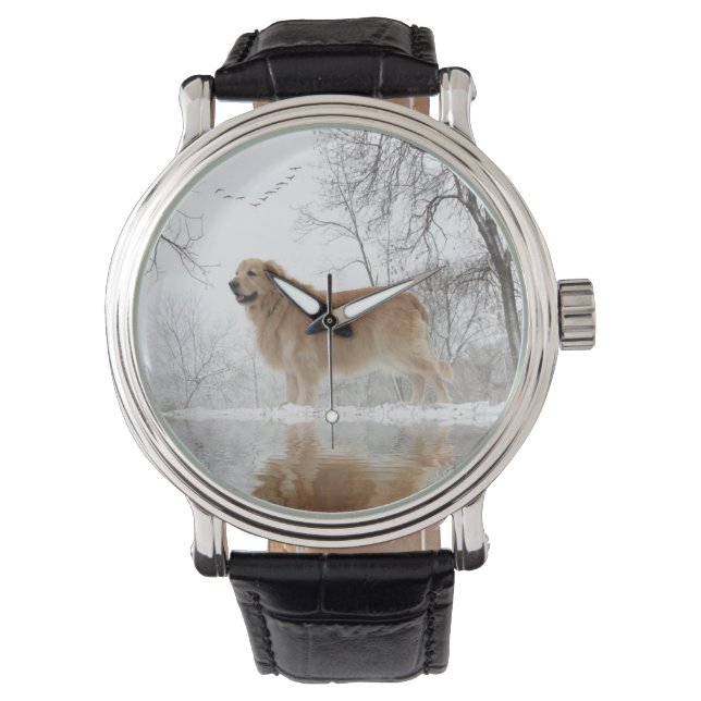 Golden Retriever Watch Armbandsur (Framsida)