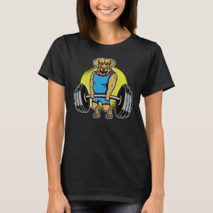 Golden Retriever Weightlift I Deadlift Fitness T Shirt