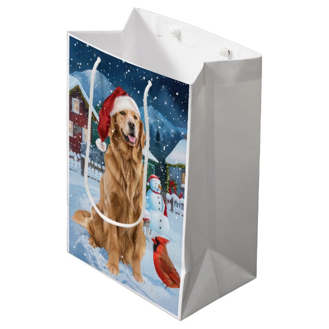 Golden Retriever Winter Wonderland jul Joy (Framsidan Vinklad)