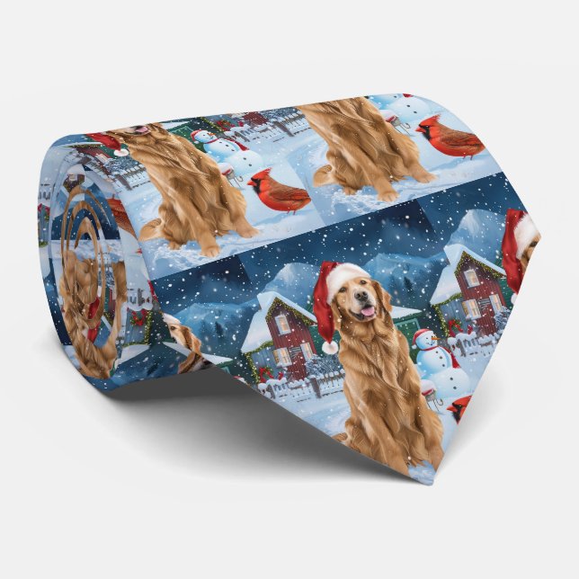 Golden Retriever Winter Wonderland jul Joy Slips (Rullad)